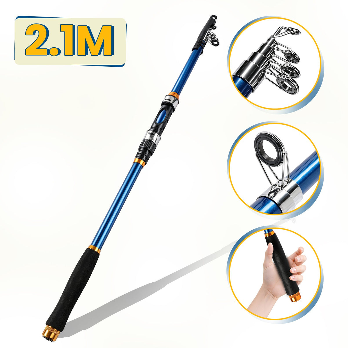 Telescopic Carbon Fiber Fishing Rod High Sensitivity Spinning Rod - Multiple Lengths
