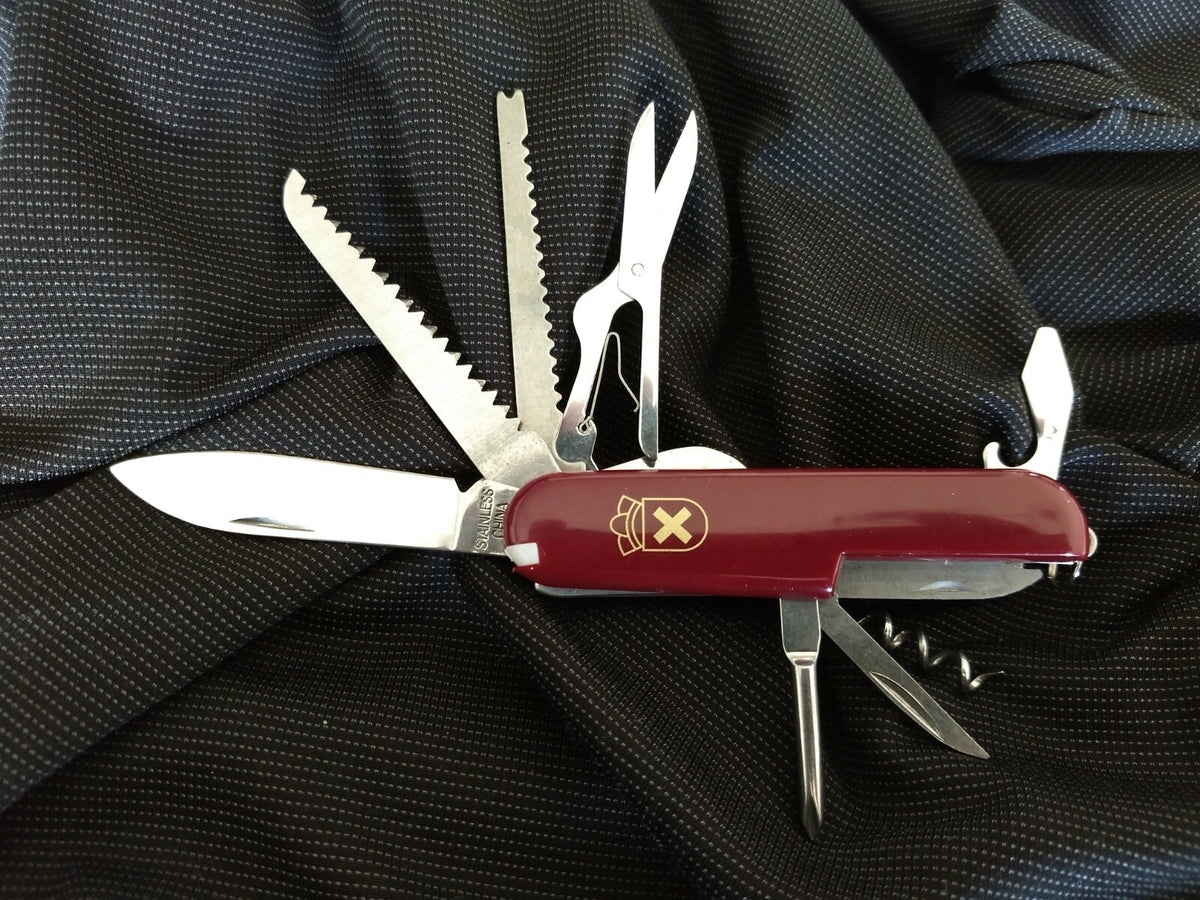 Camping Pocket Knife with 13 Tools - Multi-Tool for Outdoors & Hiking