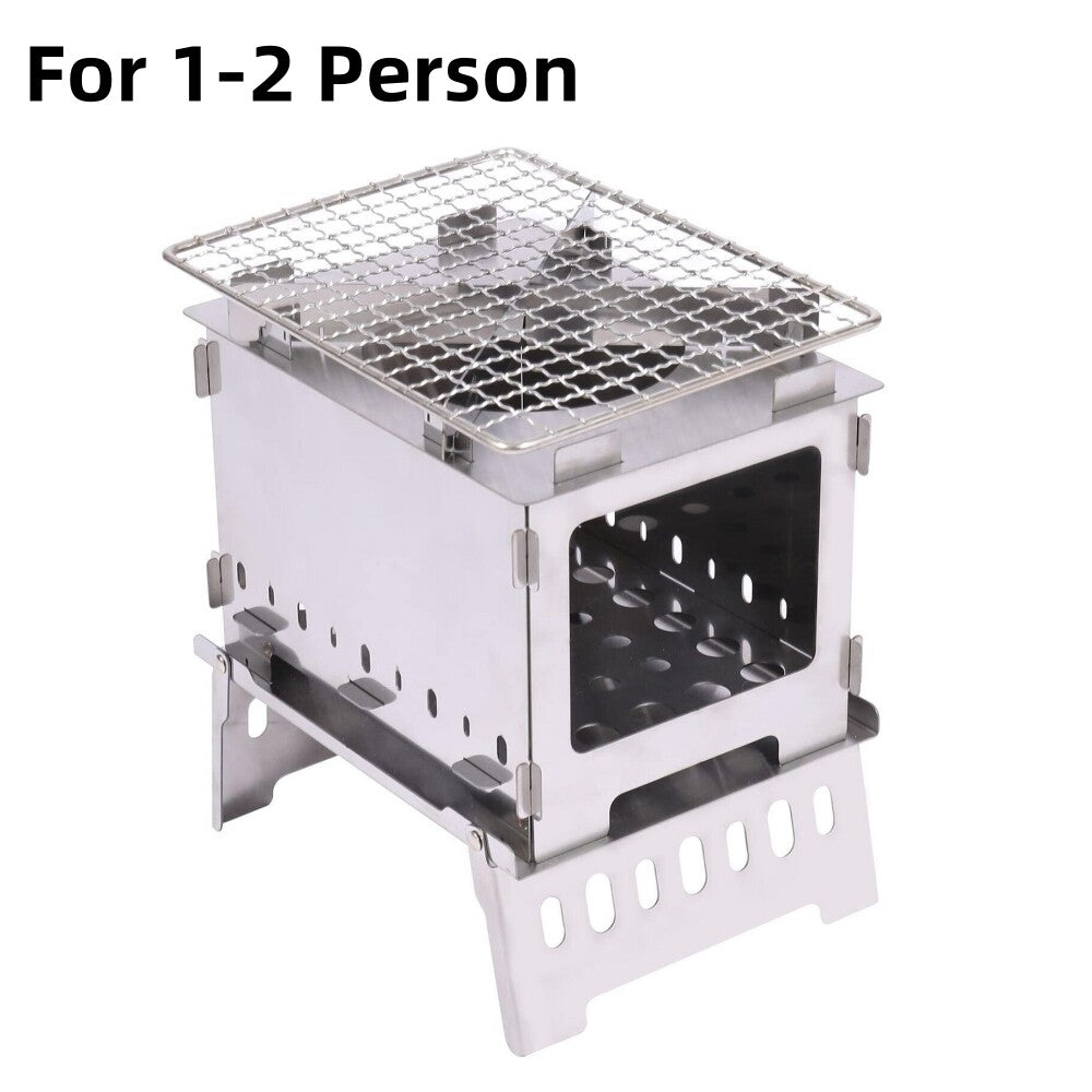 Foldable Camping Stove Lightweight Portable Wood Burning Camping Oven