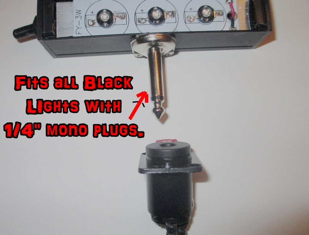 Marine UV Black Light Mounting Jack - Aluminum Locking Socket for 1/4" Phone Plug