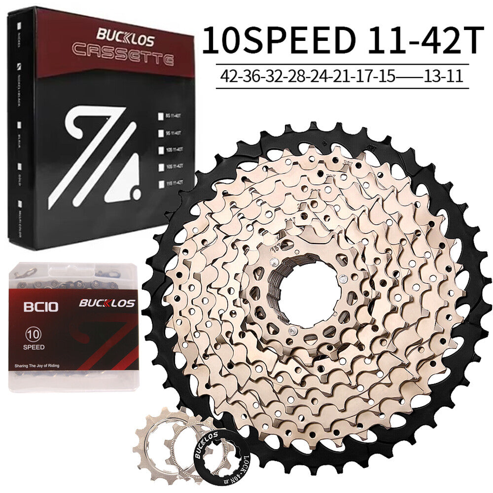 Bike Cassette and Chain Set for Shimano SRAM 8-12 Speed, 11-52T