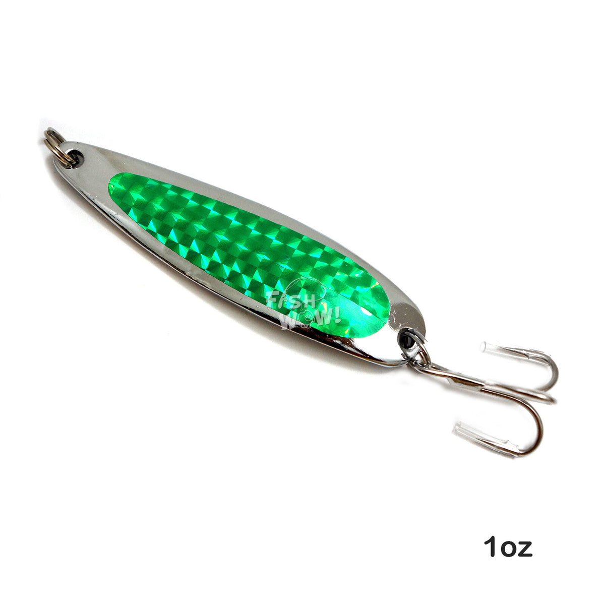 Fishing Spoon Jigs 5 Pcs 1oz Cast Trolling Lures for Saltwater & Freshwater