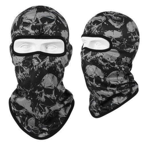 Unisex Skull Ski Mask Balaclava Ghost Bandana Full Face Mask for Outdoor Activities