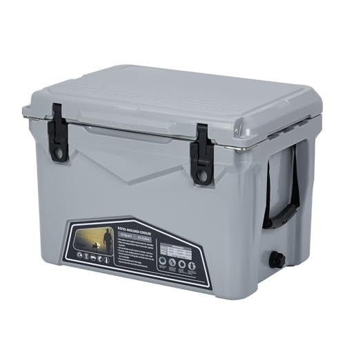 Insulated Hard Cooler with 5-Day Ice Retention - Portable Outdoor Ice Chest