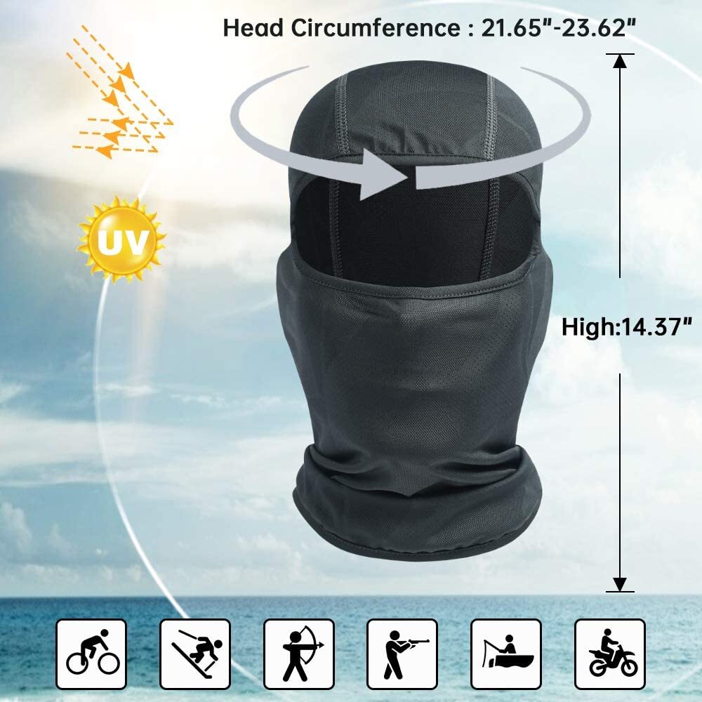 UV Protection Full Face Mask for Skiing Cycling & Tactical Outdoor Activities