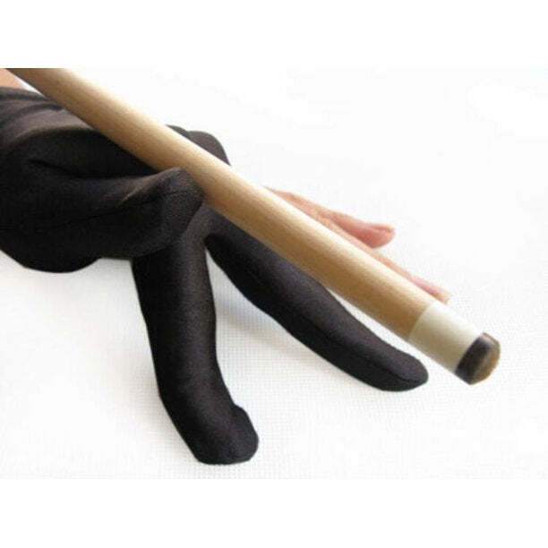 Premium Cue Glove - 3-Finger Right Hand Pool Glove for Billiards (Black/Navy) - All Sizes & Colors