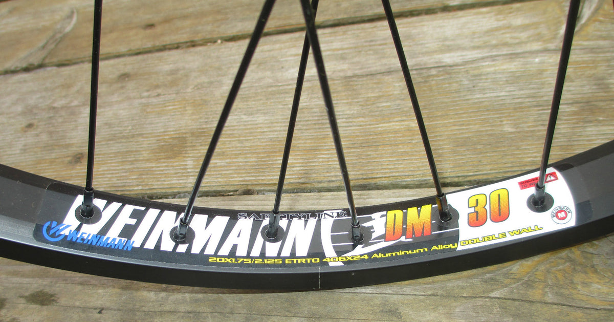 20-inch BMX Wheel Set with Double Walled Rims - Front & Flip Flop Rear