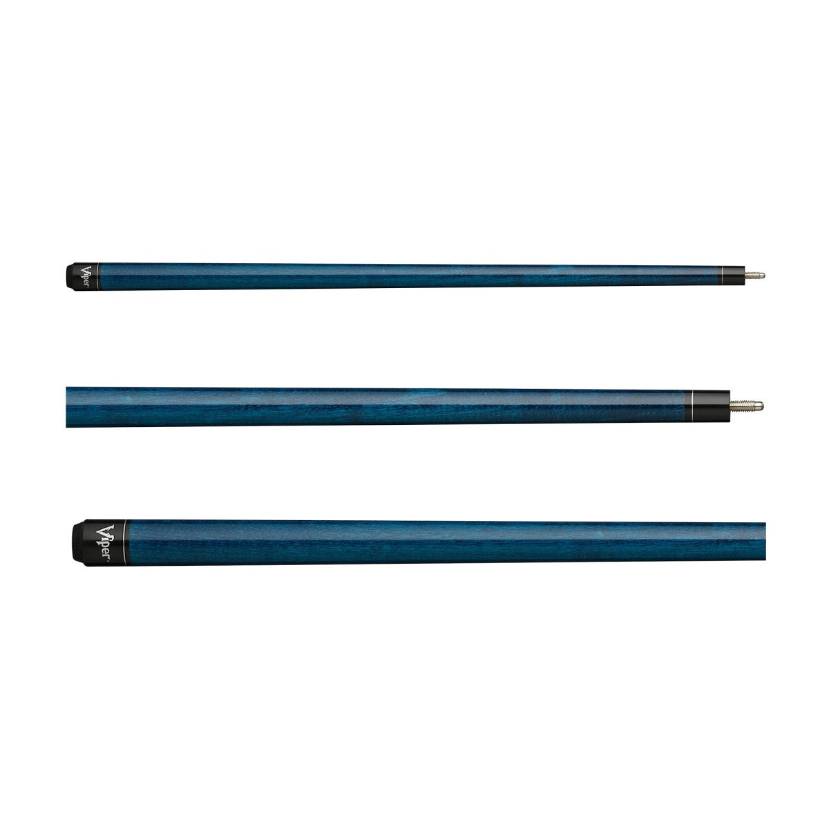 Elite Series Pool Cue Stick 58" 18-21 oz – Viper Billiards cobalt unwrapped