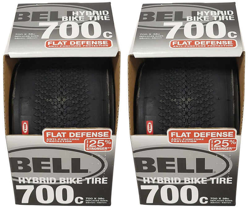 Bell 700c Hybrid Bike Tire 38C Anti-Puncture Gravel Bike Tire Set