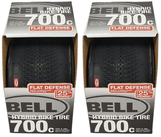 Bell 700c Hybrid Bike Tire 38C Anti-Puncture Gravel Bike Tire Set