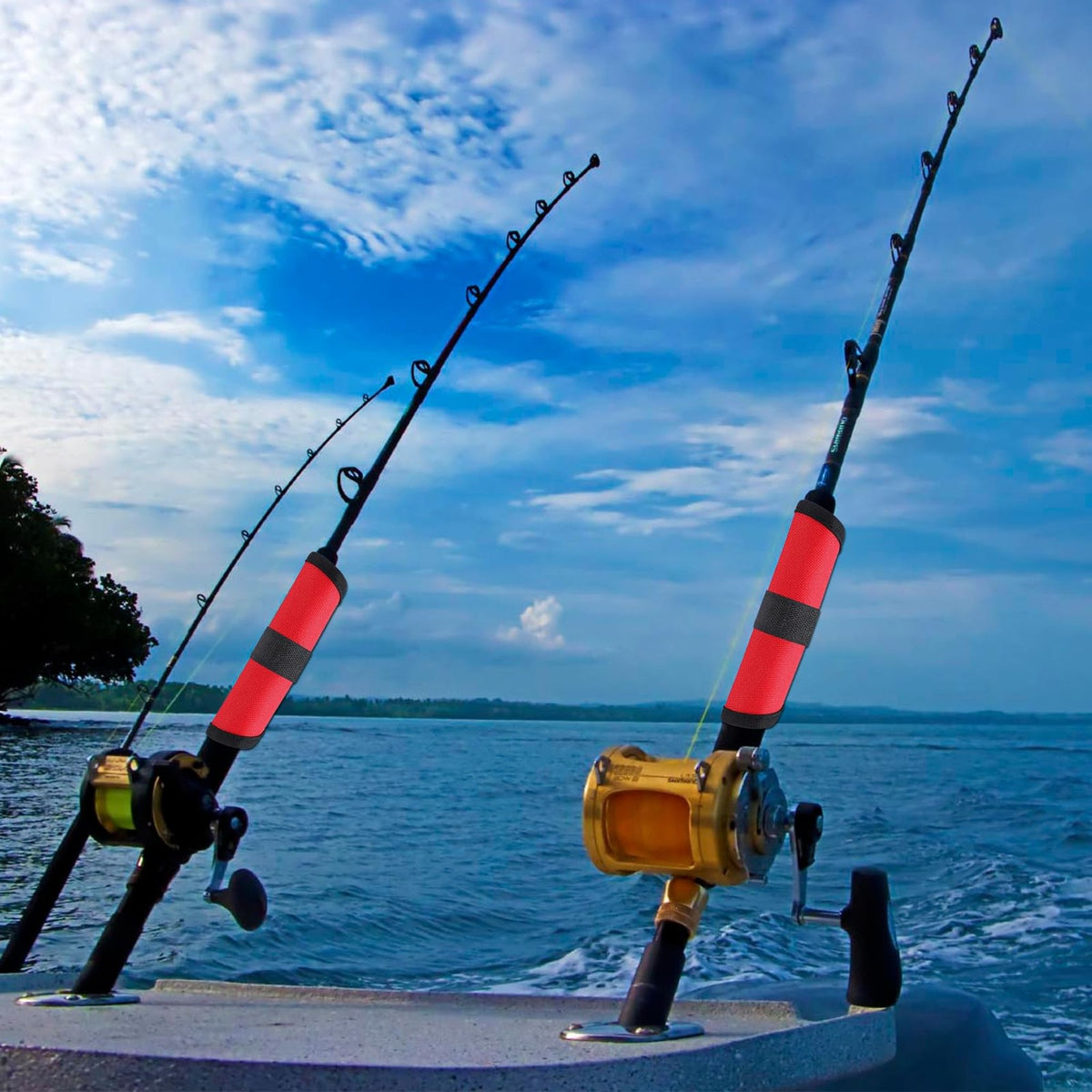 Fishing Lure Covers and Rod Sleeve Set - 8 Pack, Heavy-Duty Tackle Protection