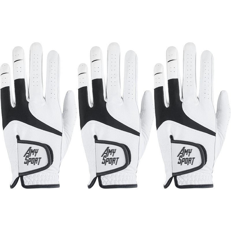 Men's Golf Gloves 3 Pack All Weather Grip Breathable Performance