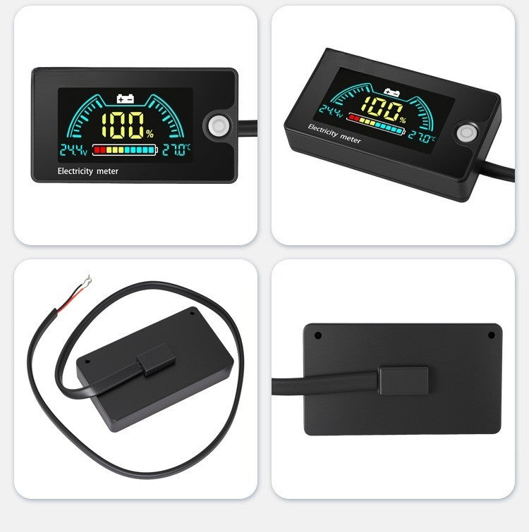 Digital Battery Monitor for Golf Carts RVs 8V-100V 12V 24V 48V 60V 72V 84V