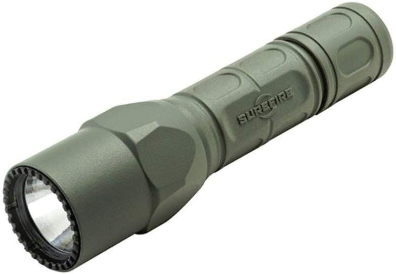 Dual-Output LED Flashlight with Click Switch - Green, Compact & Durable