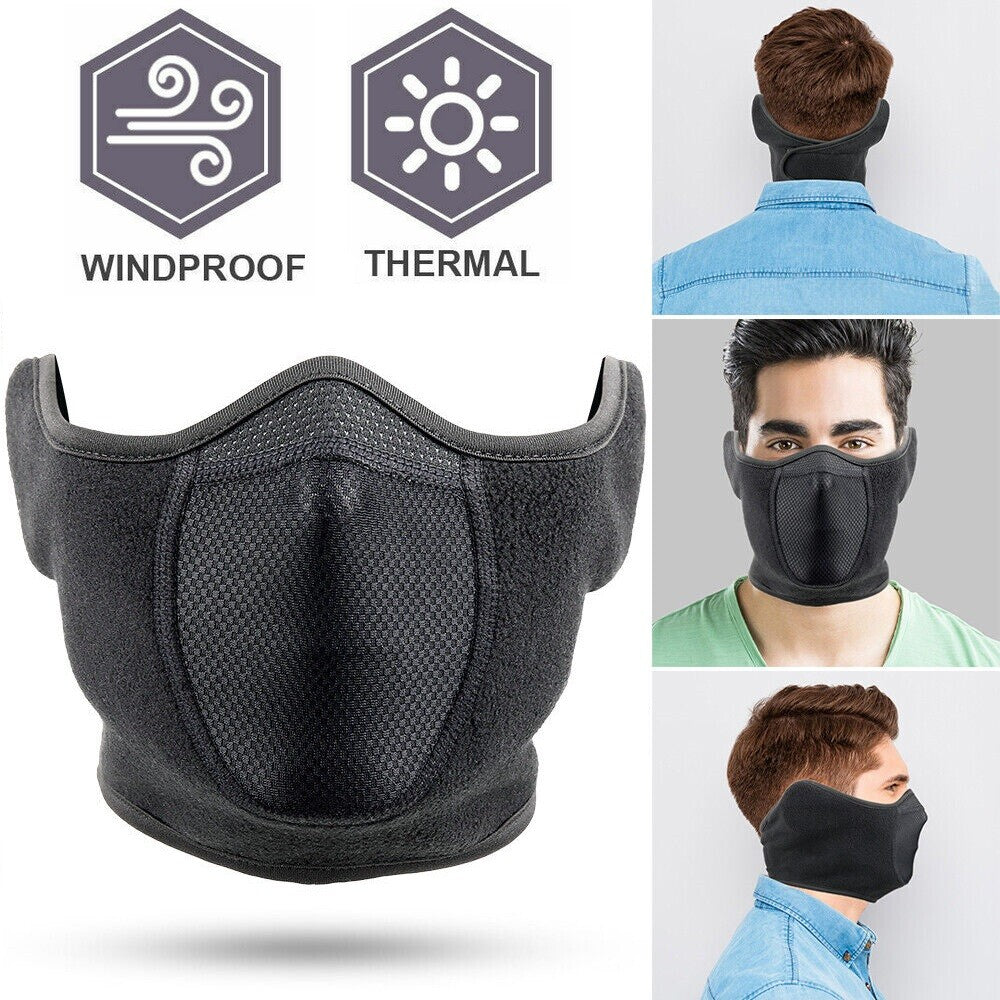 Winter Half Face Mask Windproof Balaclava Thermal Ski Mask for Outdoor Sports