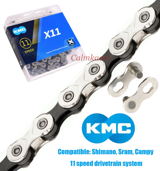 11-Speed Bike Chain - Durable 118 Links for Shimano SRAM Campy