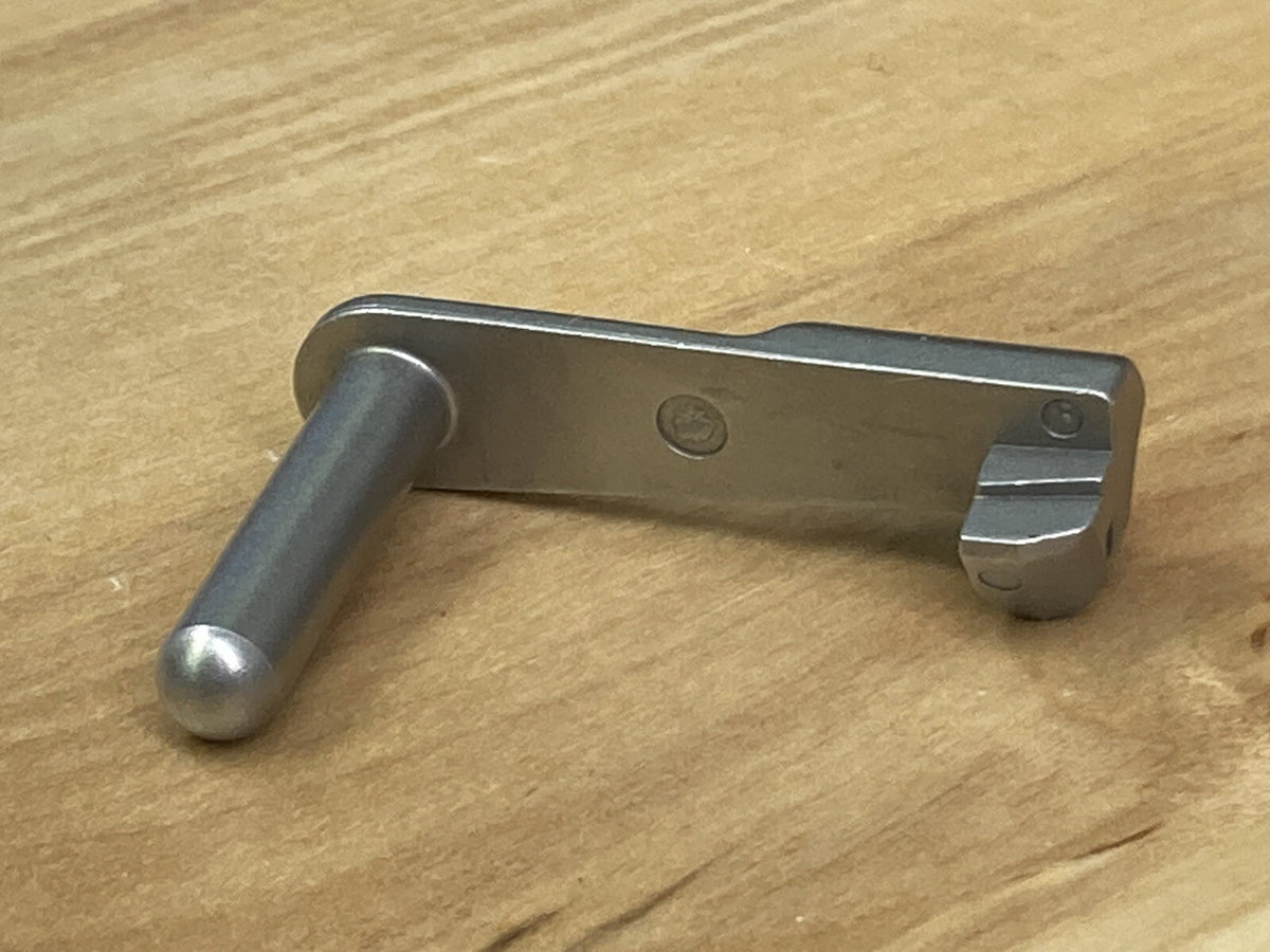 1911 Slide Stop Engraved Stainless Steel for 45ACP Handgun