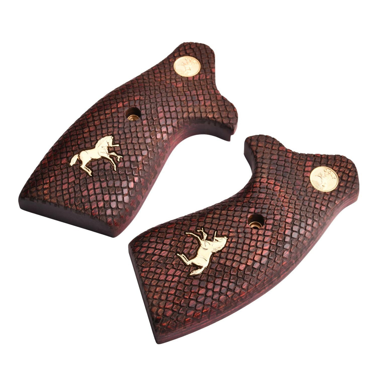 Drop-In Wood Gun Grips for Colt King Cobra, Cobra & Viper 2017+ - Rosewood Snake Skin, One Size