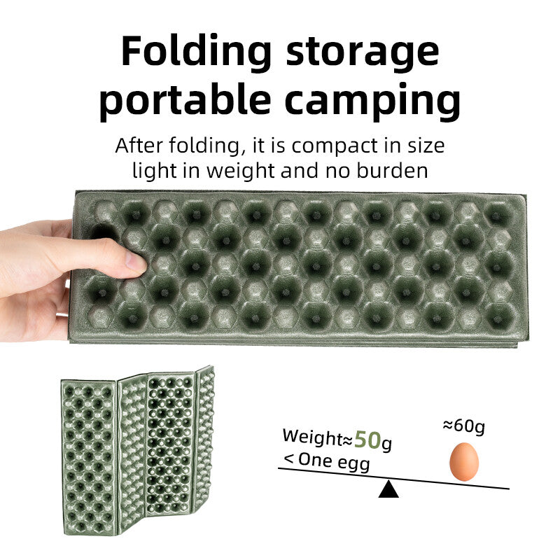 Foldable Camping Seat Cushion with Insulation and Breathable Foam - Lightweight Portable Pad