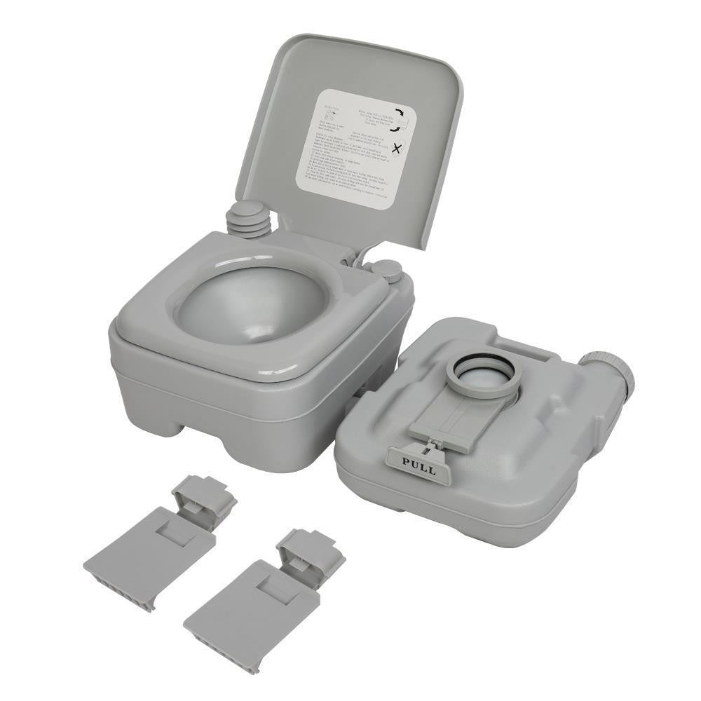 2.8 Gallon Portable Camping Toilet with Flush, Odor Proof, Leak Proof