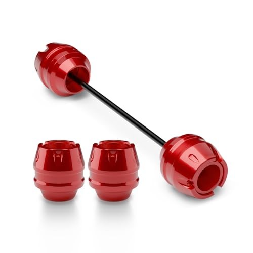 CNC Motorcycle Rear Wheel Frame Protector Axle Slider - Red