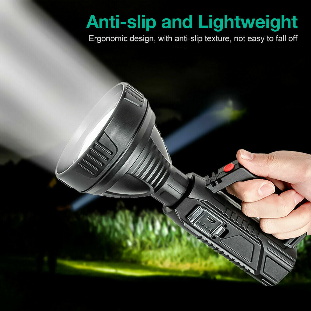 Rechargeable LED Searchlight Handheld Spotlight with 1640ft Range