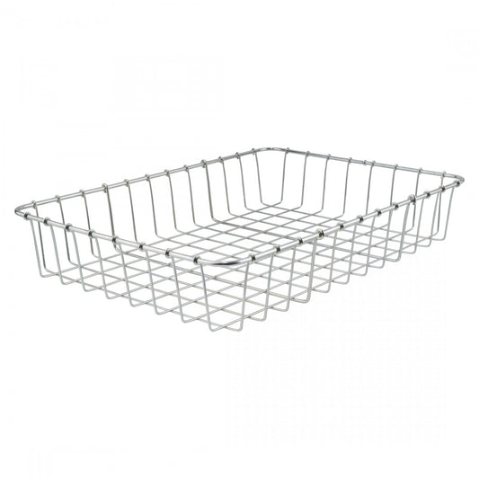 Steel Bicycle Basket 17x12x3 Inches No Hardware Mount Urban Cargo