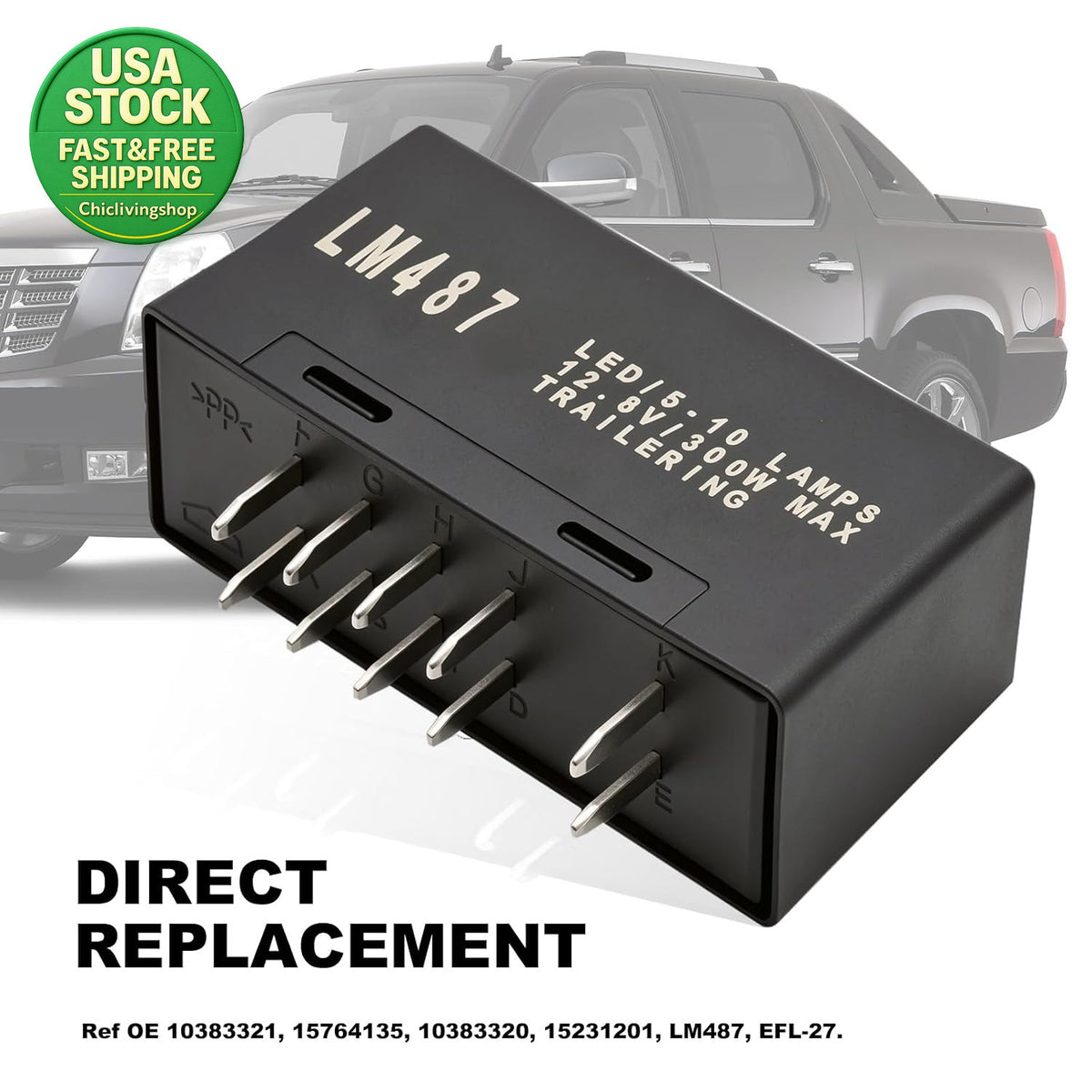 LED Flasher Turn Signal Relay for Chevy GMC Cadillac Hummer 10383321