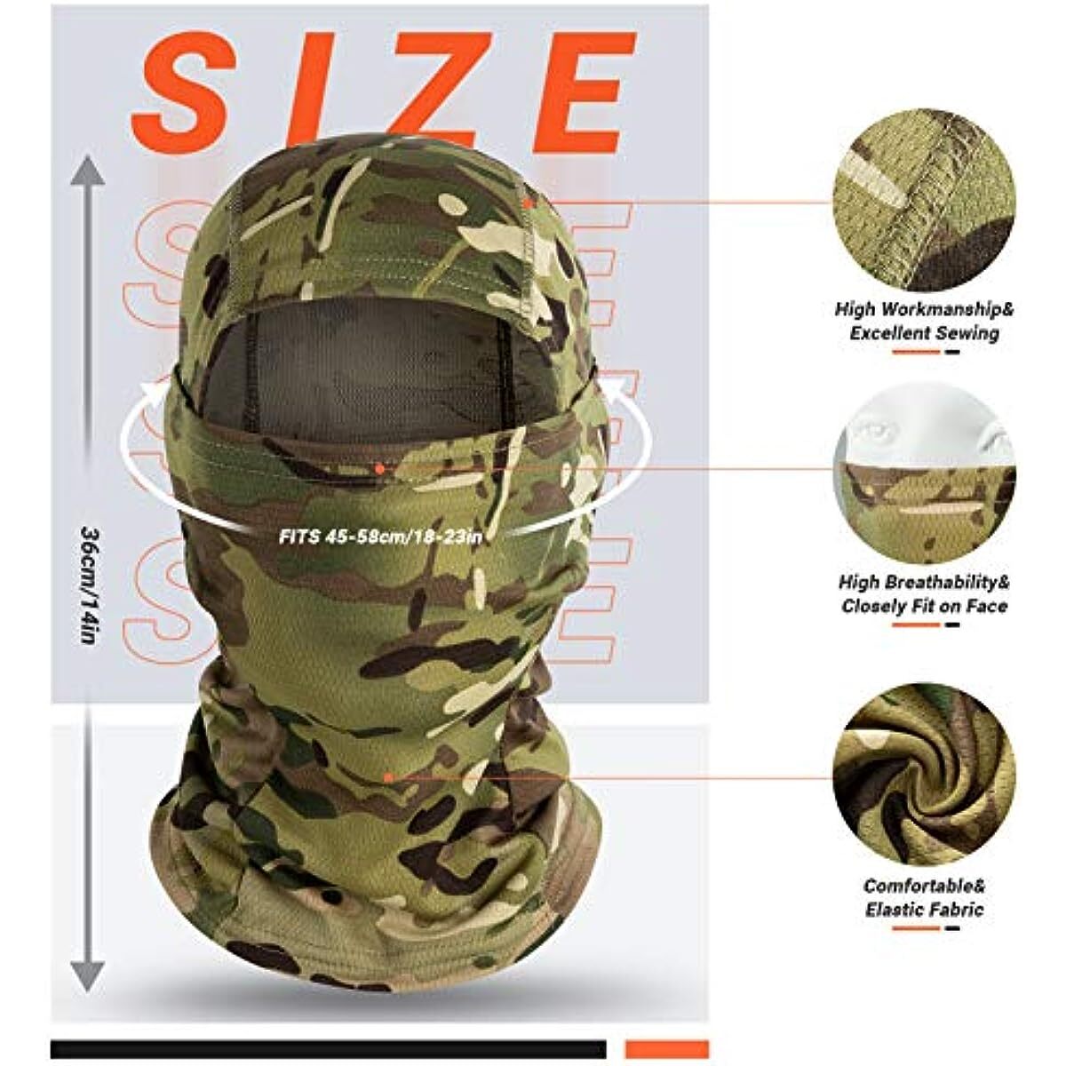 UV Protection Balaclava Face Mask for Outdoor Sports and activities