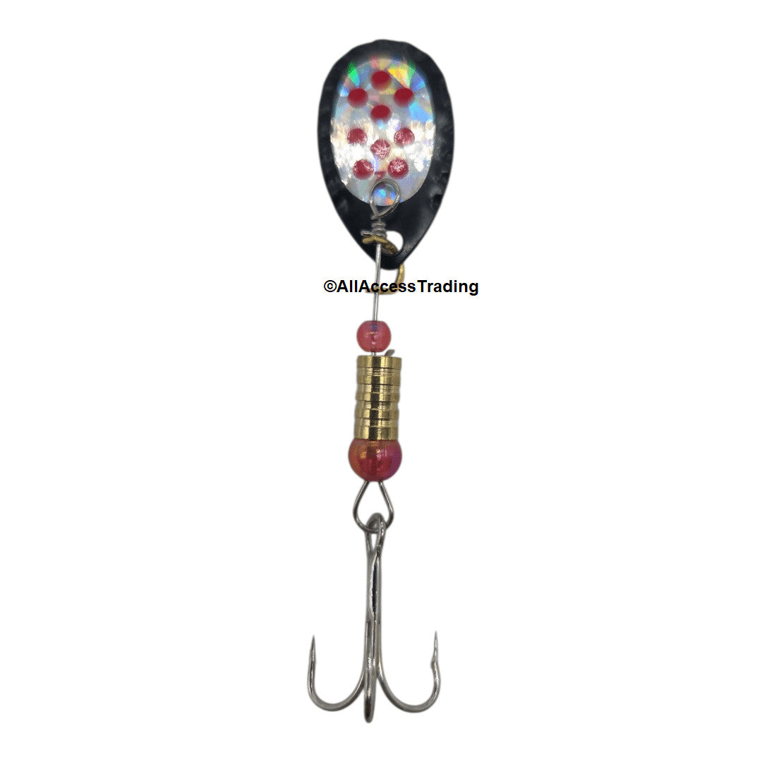 30-Piece Fishing Spinner Lures Set with Tackle Box for Freshwater and Saltwater