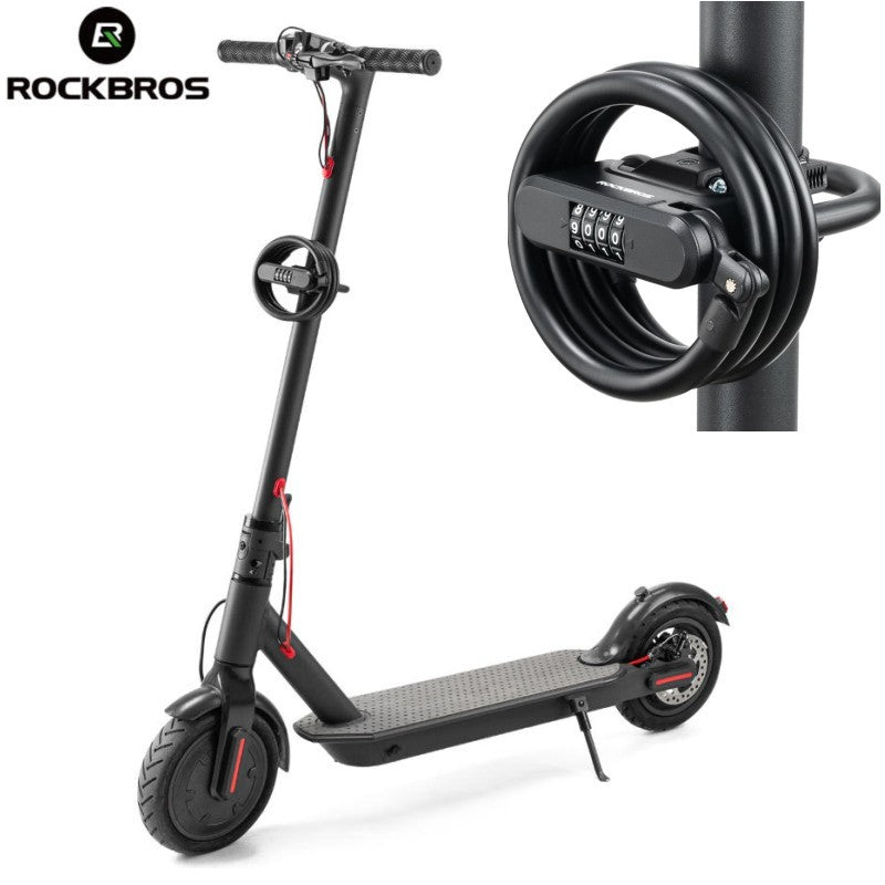 Scooter Lock with Waterproof Chain and Bike Chain Lock & Keys