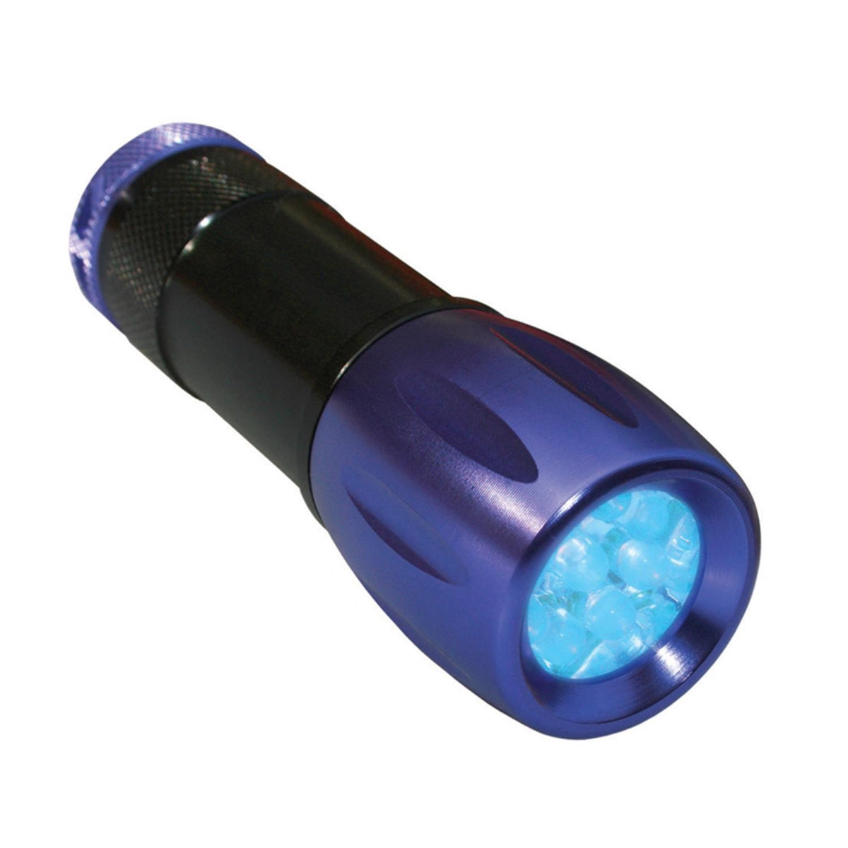 9 LED UV Flashlight Black and Purple UV Torch AAA Battery Powered