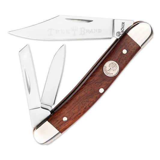 Premium D2 Rosewood Pocket Knife - 3 Blade Classic Heritage Pattern