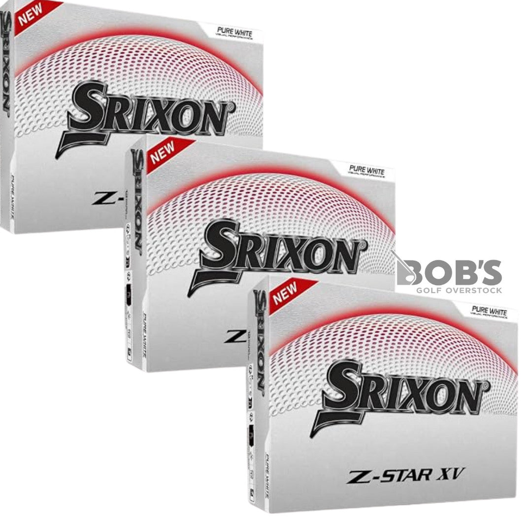 Srixon Z-Star XV Golf Balls White No Logos - Tour Performance, Maximum Distance