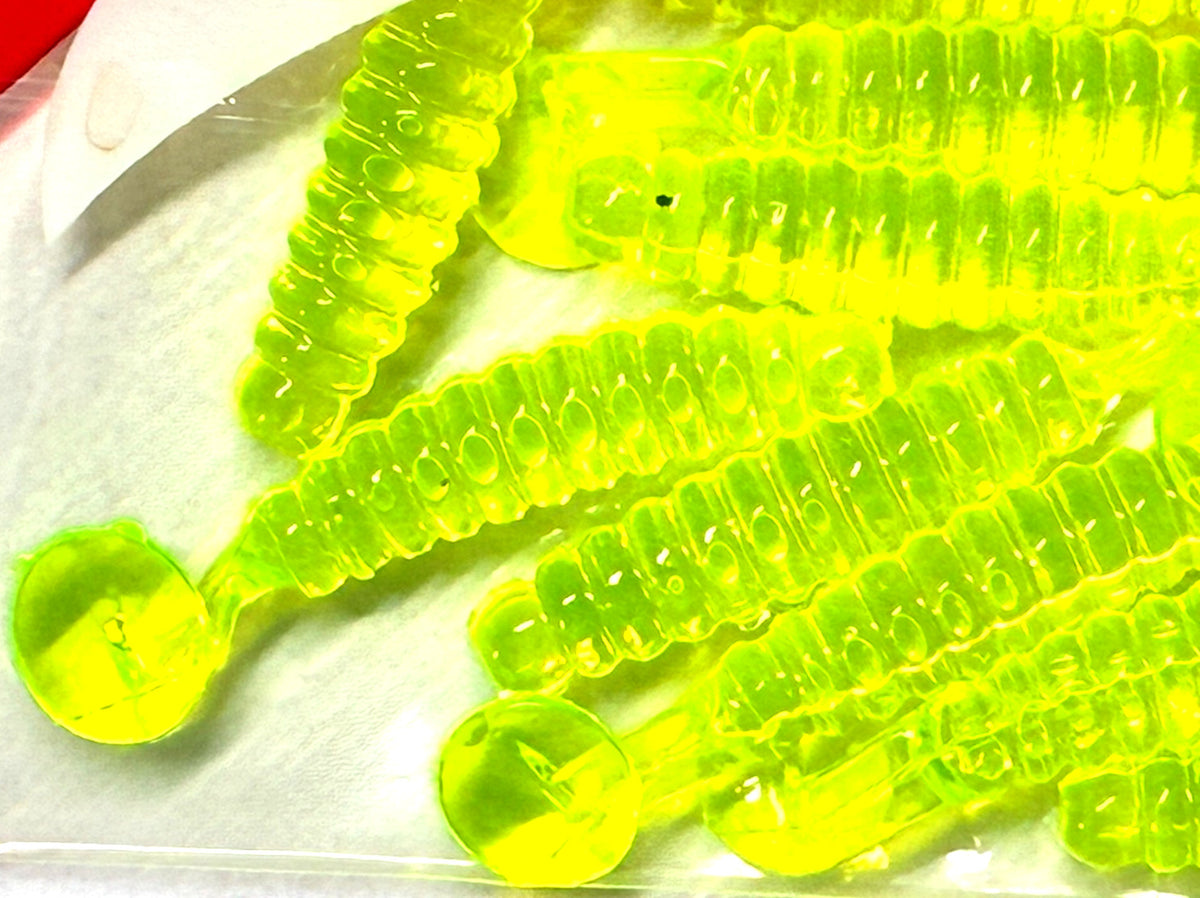 Fishing Bait Set - Charlie Brewer Slider Worms and Grubs, 40 Total
