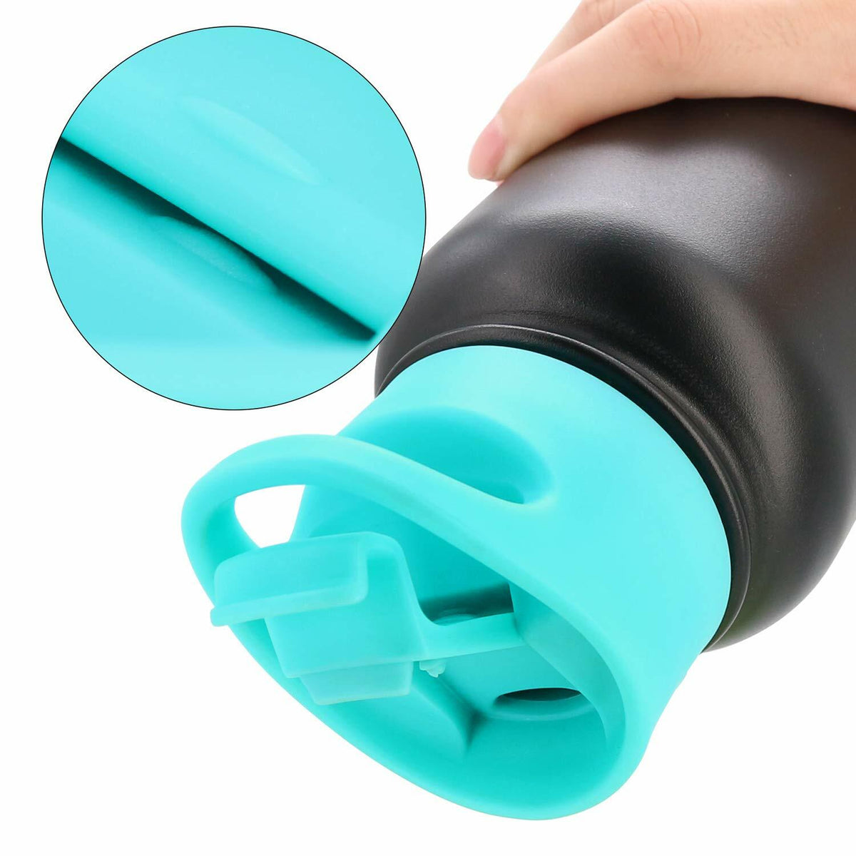 Replacement Flip Lid for Wide Mouth Water Bottles - Teal