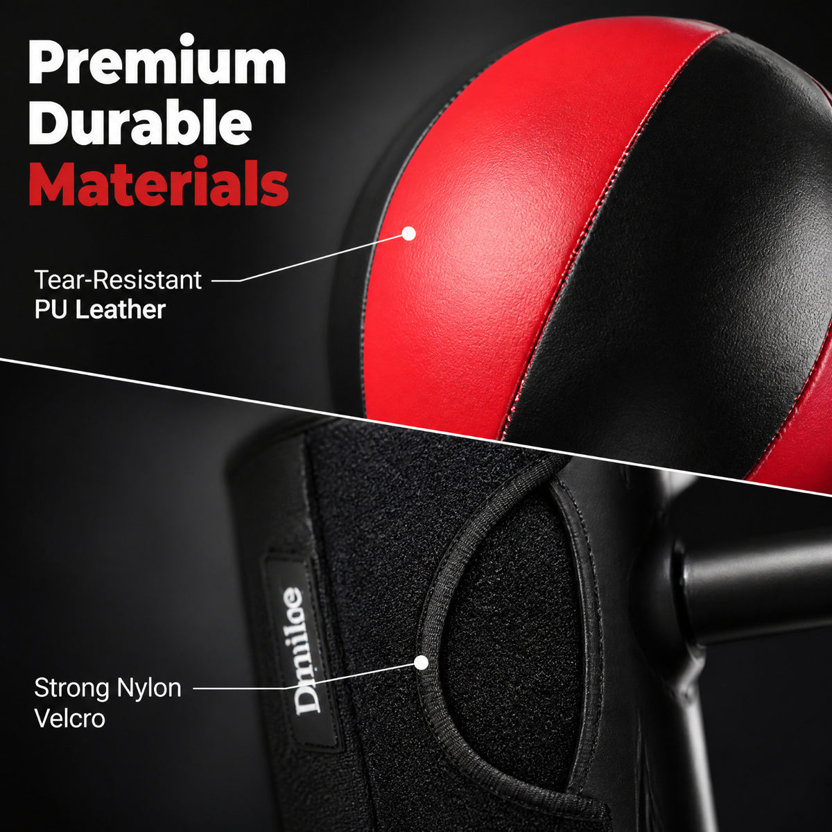Abs Workout Punching Bag with Reflex Ball for Core Fitness and Training