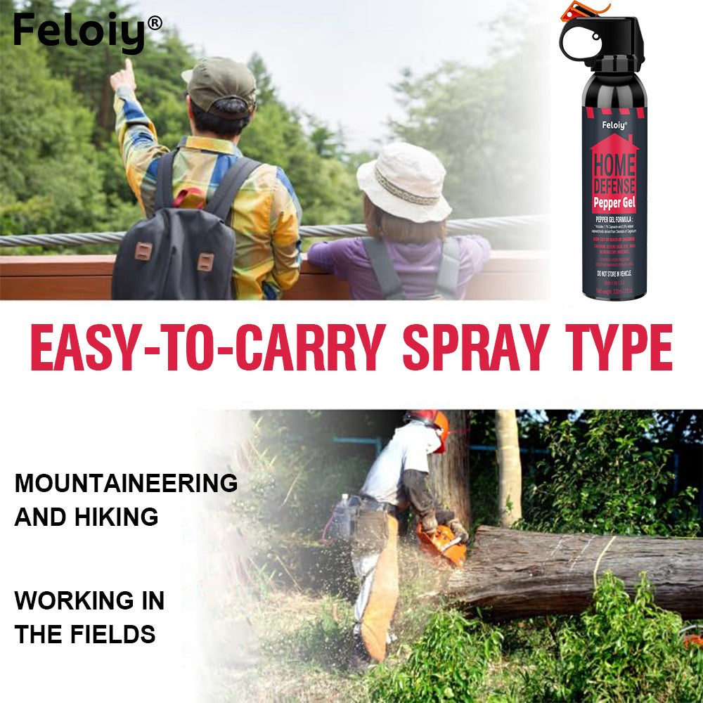Bear Spray Gel 11oz Personal Defense with 30ft Range and Quick Discharge