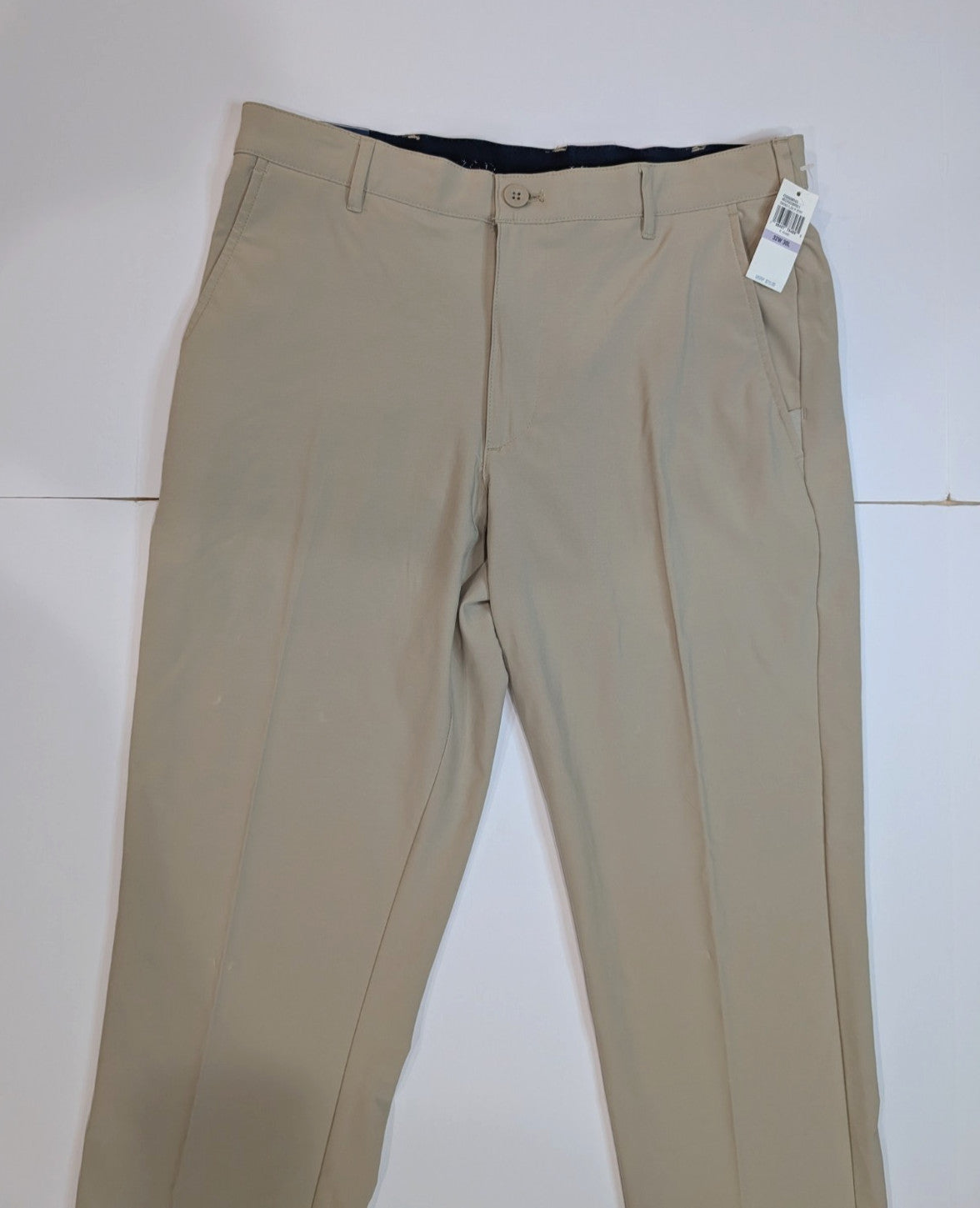 Men's Swingflex Golf Pants 32x30 Performance Stretch Straight Fit Khaki