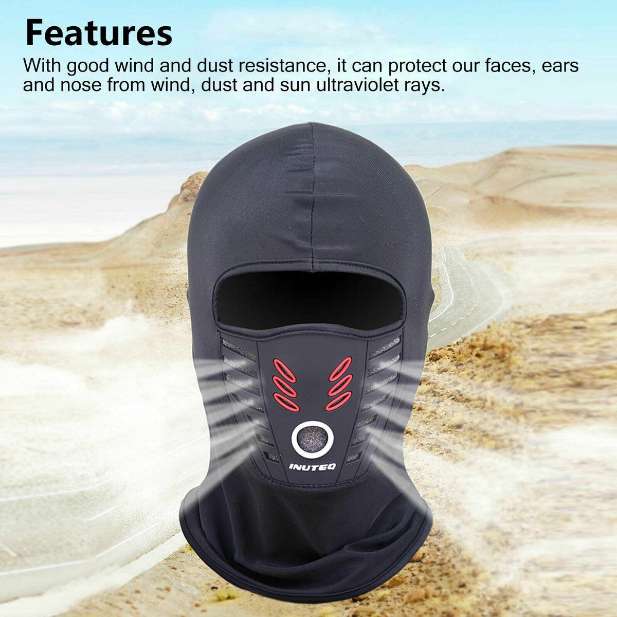 Full Face Ski Mask UV Protection Balaclava for Outdoor Sports Men Women