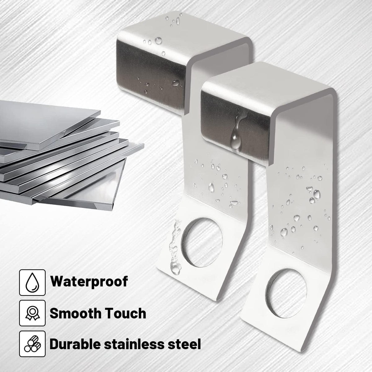 Stainless Steel Cooler Lock Bracket 2 Pack for Yeti Rtic Coolers Security