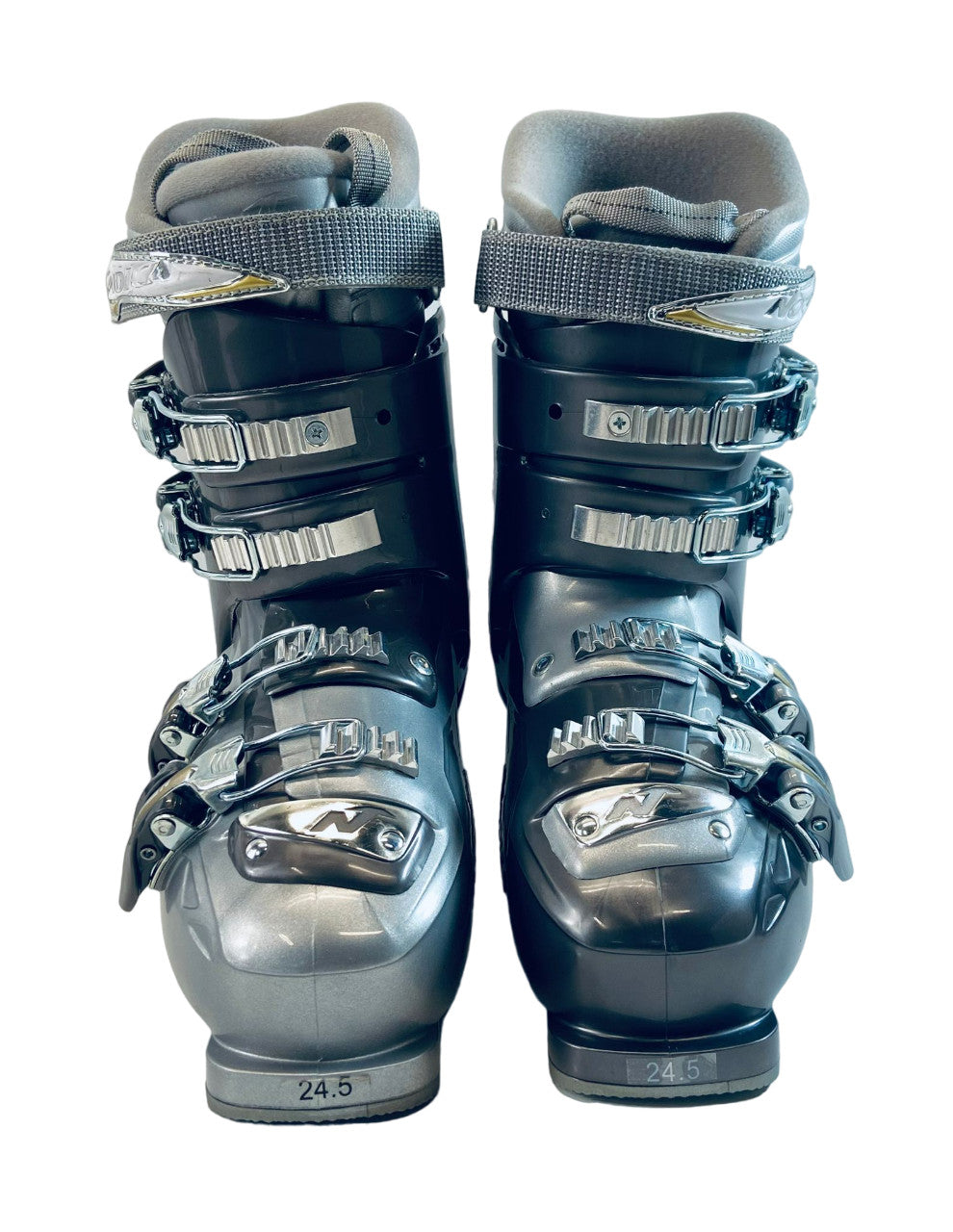 Nordica Women's One 40 Tandem Ski Boots - Dark Grey Silver, Size 24.5