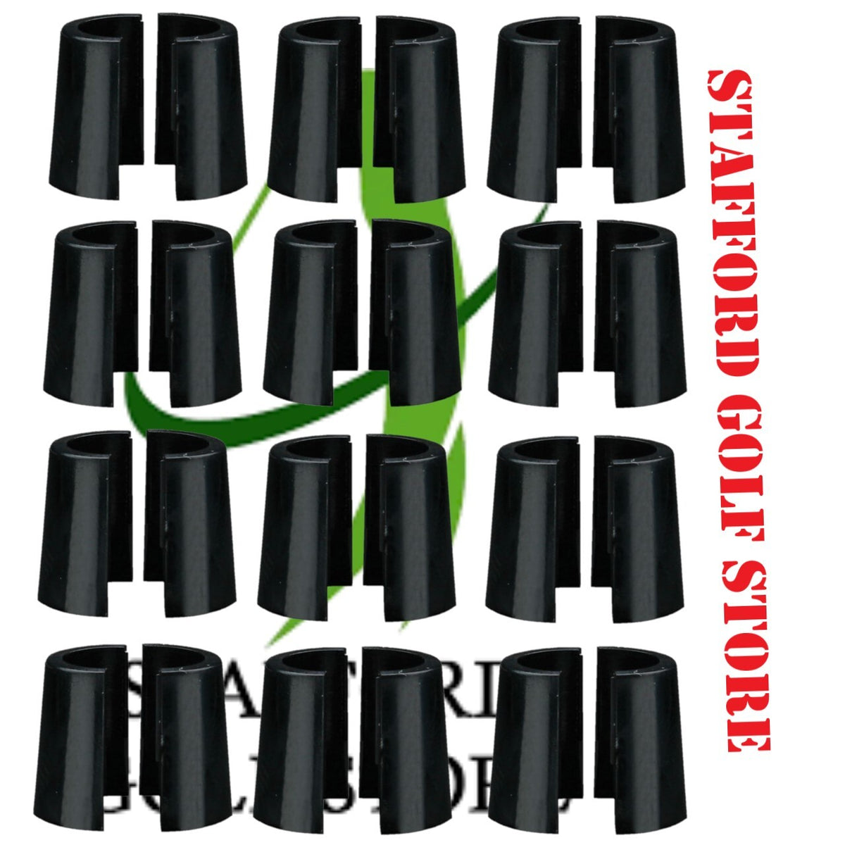 Golf Club Ferrules Split Set - Multiple Tip Sizes, Easy Snap-On Repair
