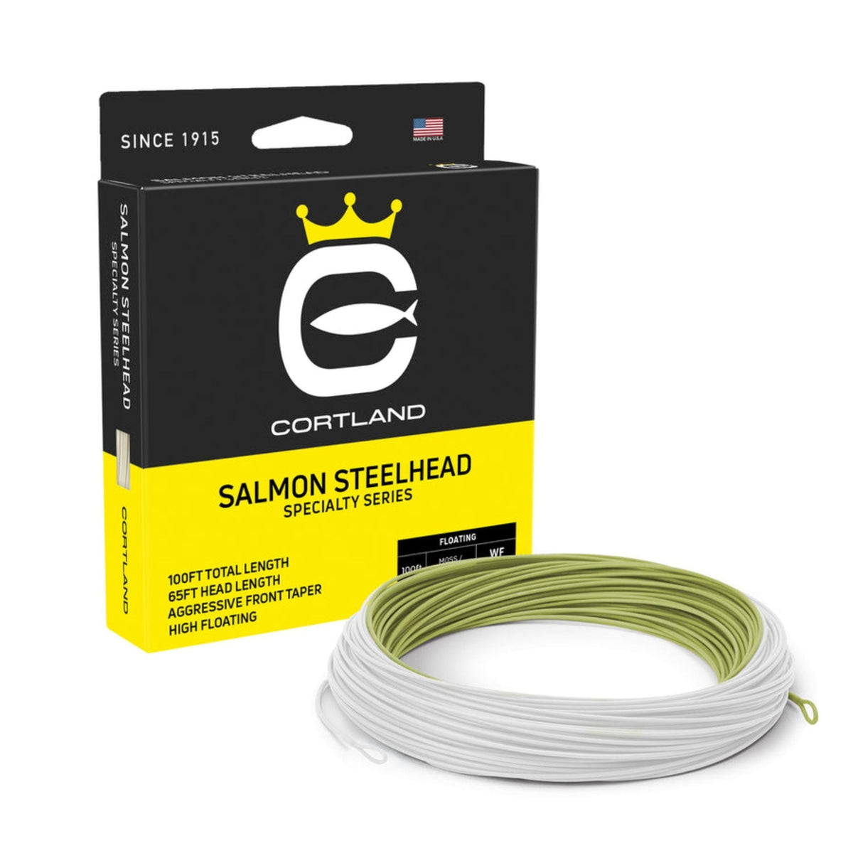 Floating Salmon Steelhead Fly Line - Water: 100ft, Weight Forward, Multiple Sizes