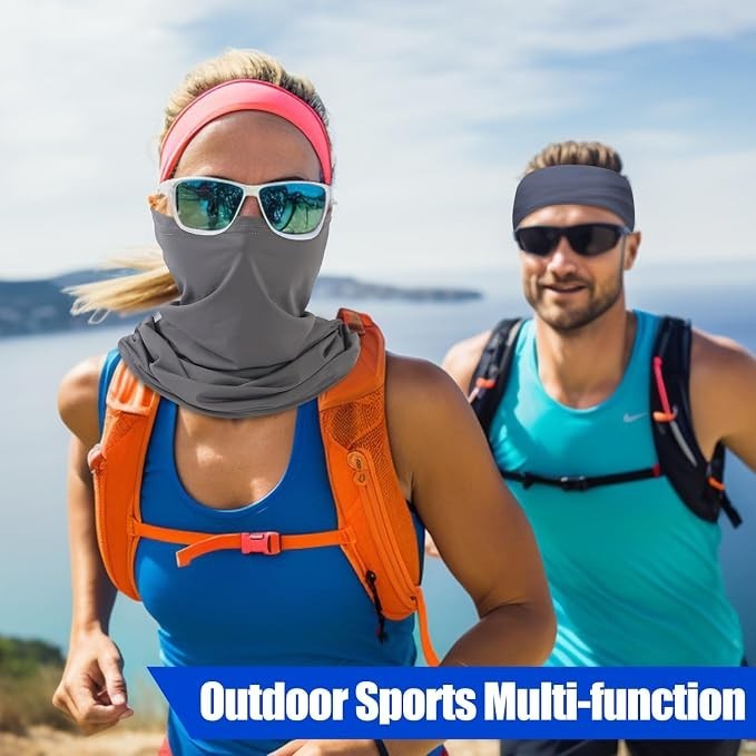 4 Pack Breathable UV Sun Protection Neck Gaiters - Cooling Face Cover