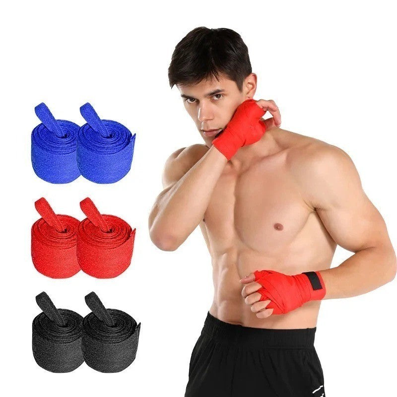 2PCS Cotton Boxing Hand Wraps for MMA Kickboxing Training Support