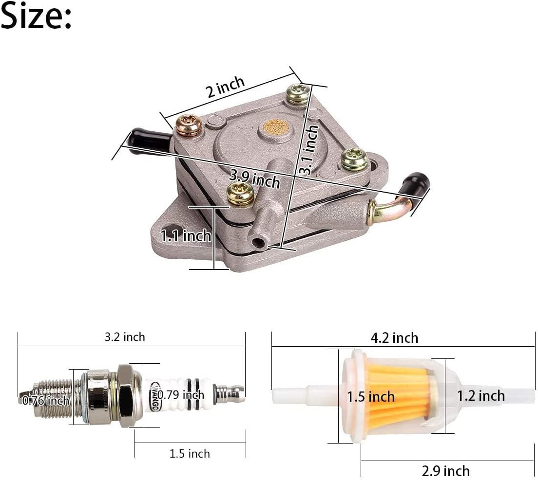 Golf Cart Fuel Pump Impulse Kit for Club Car Gas DS Precedent 1984+ Kawasaki Engines