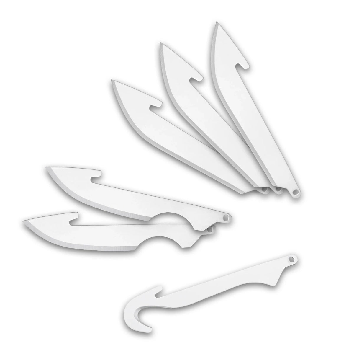 Outdoor Edge 3.0-Inch RazorSafe Replacement Blades Set - Skinning & Field Dressing