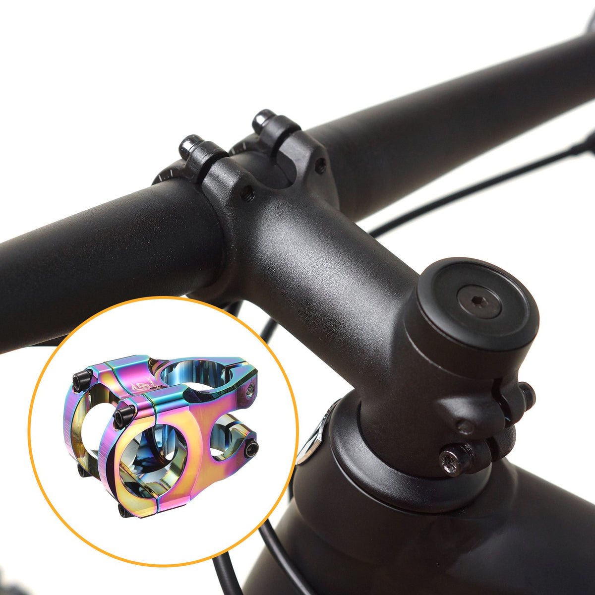 31.8mm Bicycle Handlebar Stem 40mm Aluminum MTB BMX Bike Part Multicolor