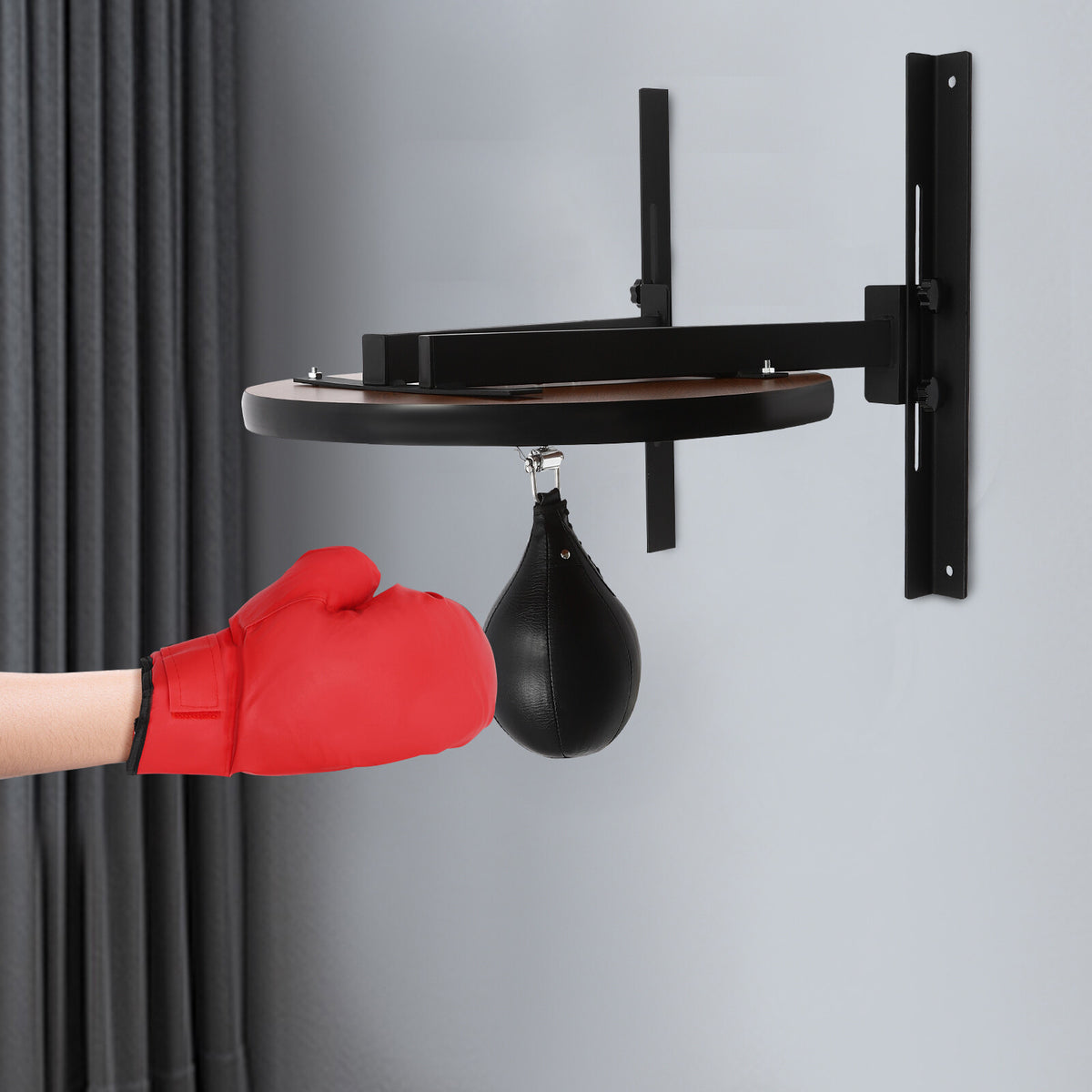 Wall-Mounted Speed Bag Platform for Boxing Training, Home & Gym Use